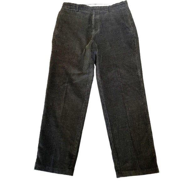 Nautica Other - Vintage Y2K Nautica Corduroy Pants Wide Leg Men 36W X 31.5L Brown Flat Front